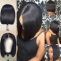 Short Straight Bob Wig with Lace Front, Natural Look Synthetic Hair for Women: 3 - 5 Days Free Delivery Only UK - Image 4