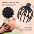 Electric Octopus Claw Scalp Massager Stress Relief Therapeutic Head Scratcher Stress Relief and Hair Stimulation Massage: 3 - 5 Days Free Delivery Only UK - Image 2