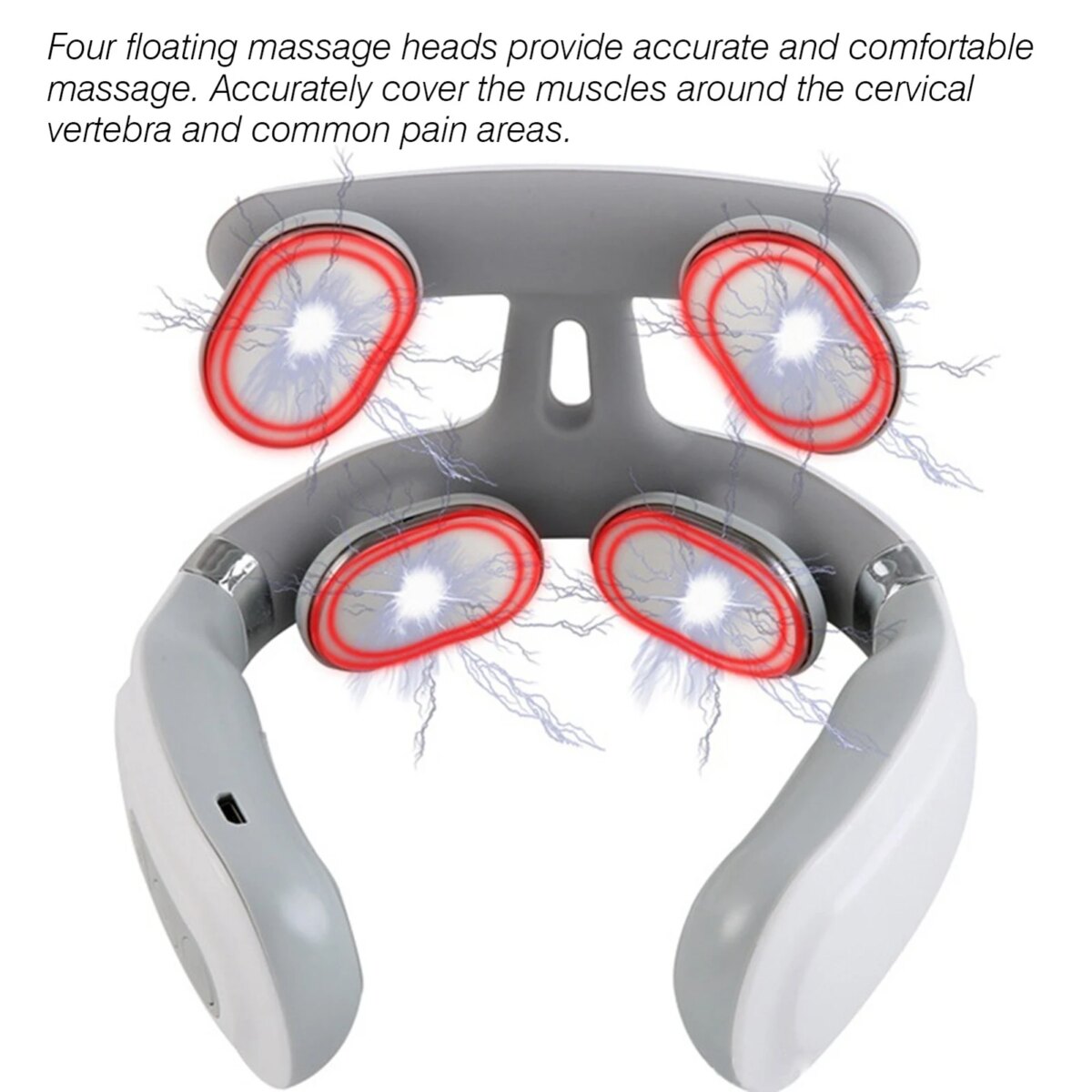 Cervical Massager 16 Modes USB Smart Pulse Heating 4 Head Neck Massager for Neck Tension Relax Muscles Vibrator Heating Massager: 3 - 5 Days Free Delivery Only UK - Image 4