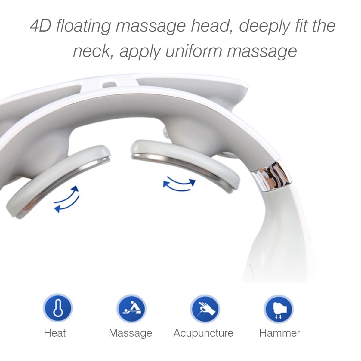 Cervical Massager 16 Modes USB Smart Pulse Heating 4 Head Neck Massager for Neck Tension Relax Muscles Vibrator Heating Massager: 3 - 5 Days Free Delivery Only UK - Image 2
