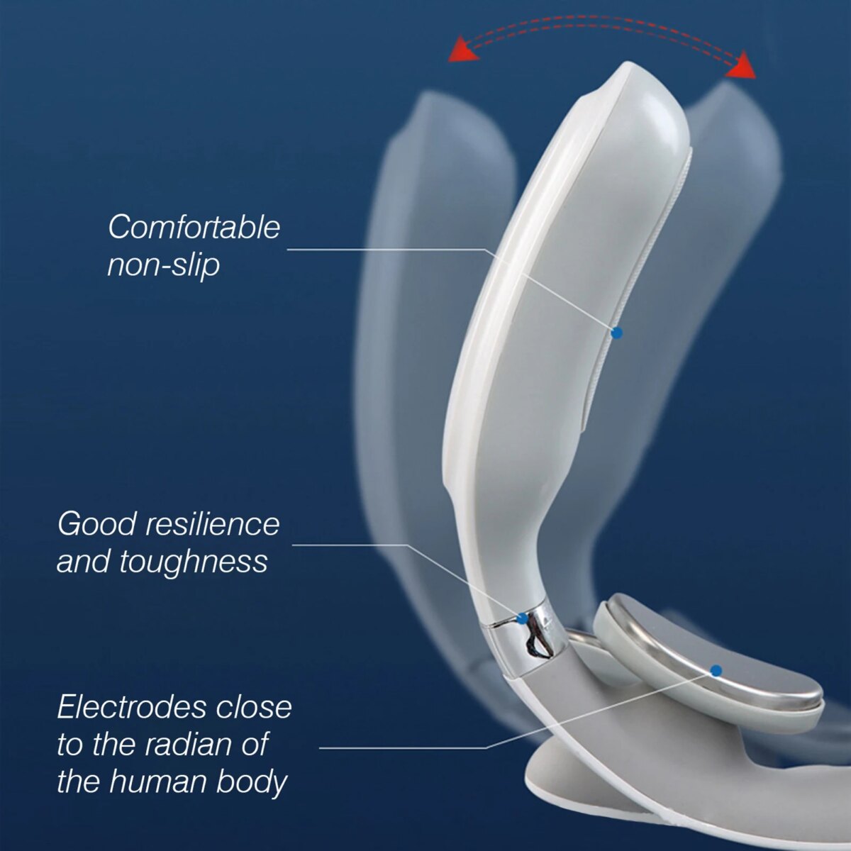 Cervical Massager 16 Modes USB Smart Pulse Heating 4 Head Neck Massager for Neck Tension Relax Muscles Vibrator Heating Massager: 3 - 5 Days Free Delivery Only UK - Image 3
