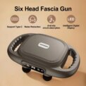 6-head Fascia LCD display Gun Vibration Body Muscle Relaxer Massage Gun Back Waist Massager Neck Shoulder Thigh massaged: 3 - 5 Days Free Delivery Only UK - Image 2
