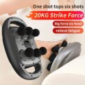 6-head Fascia LCD display Gun Vibration Body Muscle Relaxer Massage Gun Back Waist Massager Neck Shoulder Thigh massaged: 3 - 5 Days Free Delivery Only UK - Image 4