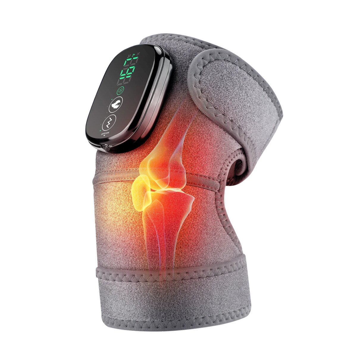 Electric Heated Knee Massage Physiotherapy Pad 3 in 1 Massager For Shoulder Elbow Knee 6-speed Hot Compress Relax Muscle: 3 - 5 Days Free Delivery Only UK - Image 1