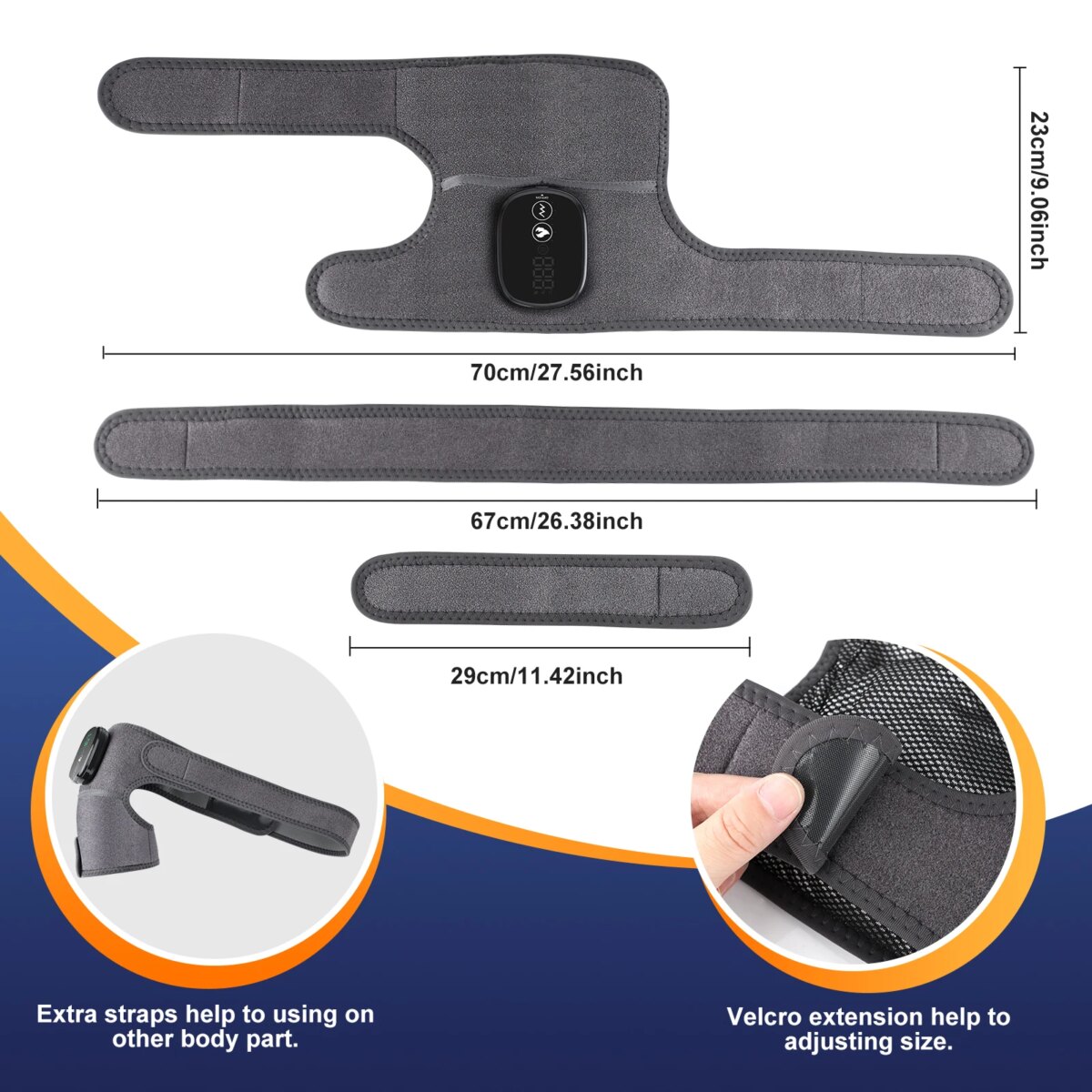 Electric Heated Knee Massage Physiotherapy Pad 3 in 1 Massager For Shoulder Elbow Knee 6-speed Hot Compress Relax Muscle: 3 - 5 Days Free Delivery Only UK - Image 6