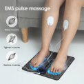 Rechargeable Electric Foot Massager Pad Electrostimulator Massage Mat EMS Muscle Massager Relax Feet Massage Fitness : 3 - 5 Days Free Delivery Only UK