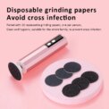 2 In1 Electric File For Feet Pedicure Machine Dead Skin Remover Callus Foot Grinding Trimmer Rechargeable Foot Care Tool: 3 - 5 Days Free Delivery Only UK - Image 5