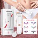 MAXGROOM Bikini Trimmer for Women IPX7 Waterproof Body Underarm Legs Pubic Hair Trimmer Detachable Head Painless Electric Shaver: 3 - 5 Days Free Delivery Only UK