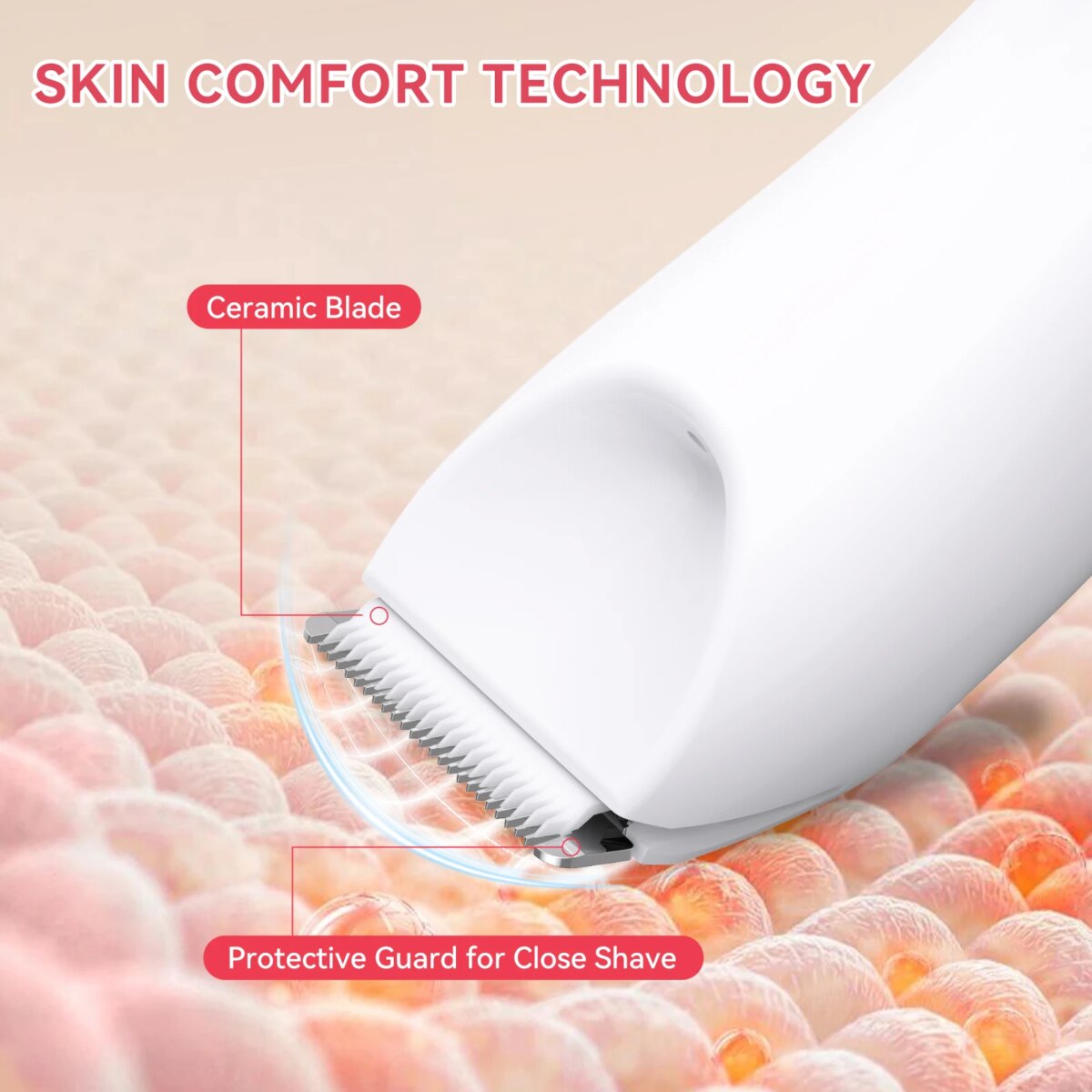 MAXGROOM Bikini Trimmer for Women IPX7 Waterproof Body Underarm Legs Pubic Hair Trimmer Detachable Head Painless Electric Shaver: 3 - 5 Days Free Delivery Only UK - Image 2