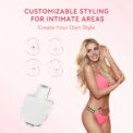 MAXGROOM Bikini Trimmer for Women IPX7 Waterproof Body Underarm Legs Pubic Hair Trimmer Detachable Head Painless Electric Shaver: 3 - 5 Days Free Delivery Only UK - Image 3