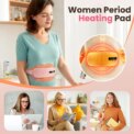 5 Modes Electric Heating Vibration Waist Massage Belt Smart Warm Palace Women Menstrual Heating Pad for for Cramps Period Relief: 3 - 5 Days Free Delivery Only UK - Image 4
