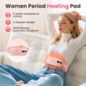 5 Modes Electric Heating Vibration Waist Massage Belt Smart Warm Palace Women Menstrual Heating Pad for for Cramps Period Relief: 3 - 5 Days Free Delivery Only UK - Image 2