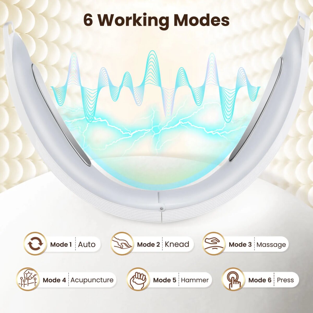 Electric V Face Lifting Beauty Device 6 Modes 8 Levels EMS Micro-current Firming Facial Massager Double Chin Removal Skin Care - Image 3