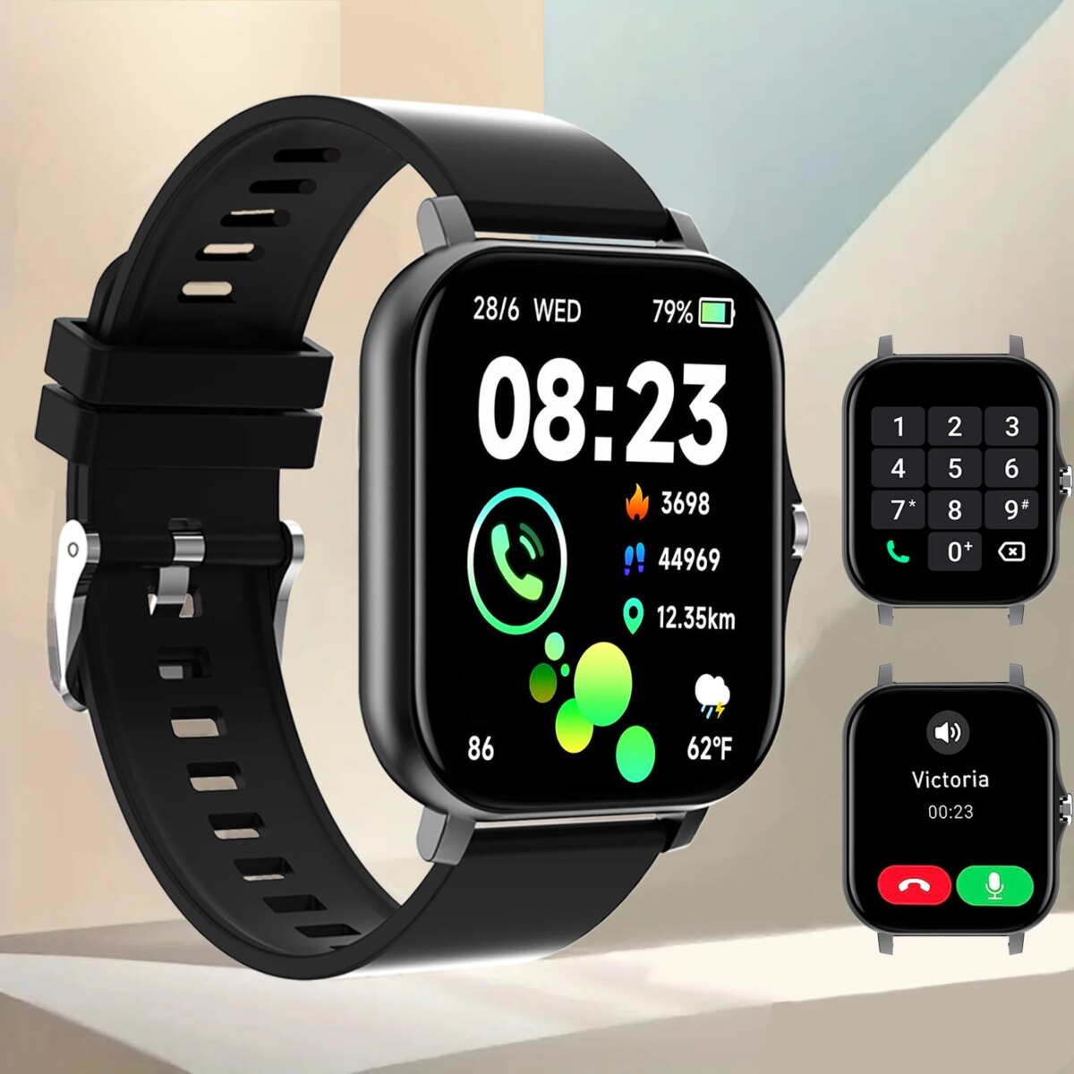 Hot Smart watch, multi-function sports smart watch, wireless call/wireless music, multiple APP message reminders: 3 - 5 Days Free Delivery Only UK - Image 1