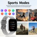 Hot Smart watch, multi-function sports smart watch, wireless call/wireless music, multiple APP message reminders: 3 - 5 Days Free Delivery Only UK - Image 4