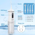 Sejoy H13 Water Dental Flosser Portable 4 Modes Rechargeable Oral Irrigator Waterproof IPX6 for Home : 3 - 5 Days Free Delivery Only UK - Image 4