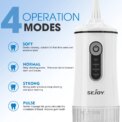 Sejoy H13 Water Dental Flosser Portable 4 Modes Rechargeable Oral Irrigator Waterproof IPX6 for Home : 3 - 5 Days Free Delivery Only UK - Image 2