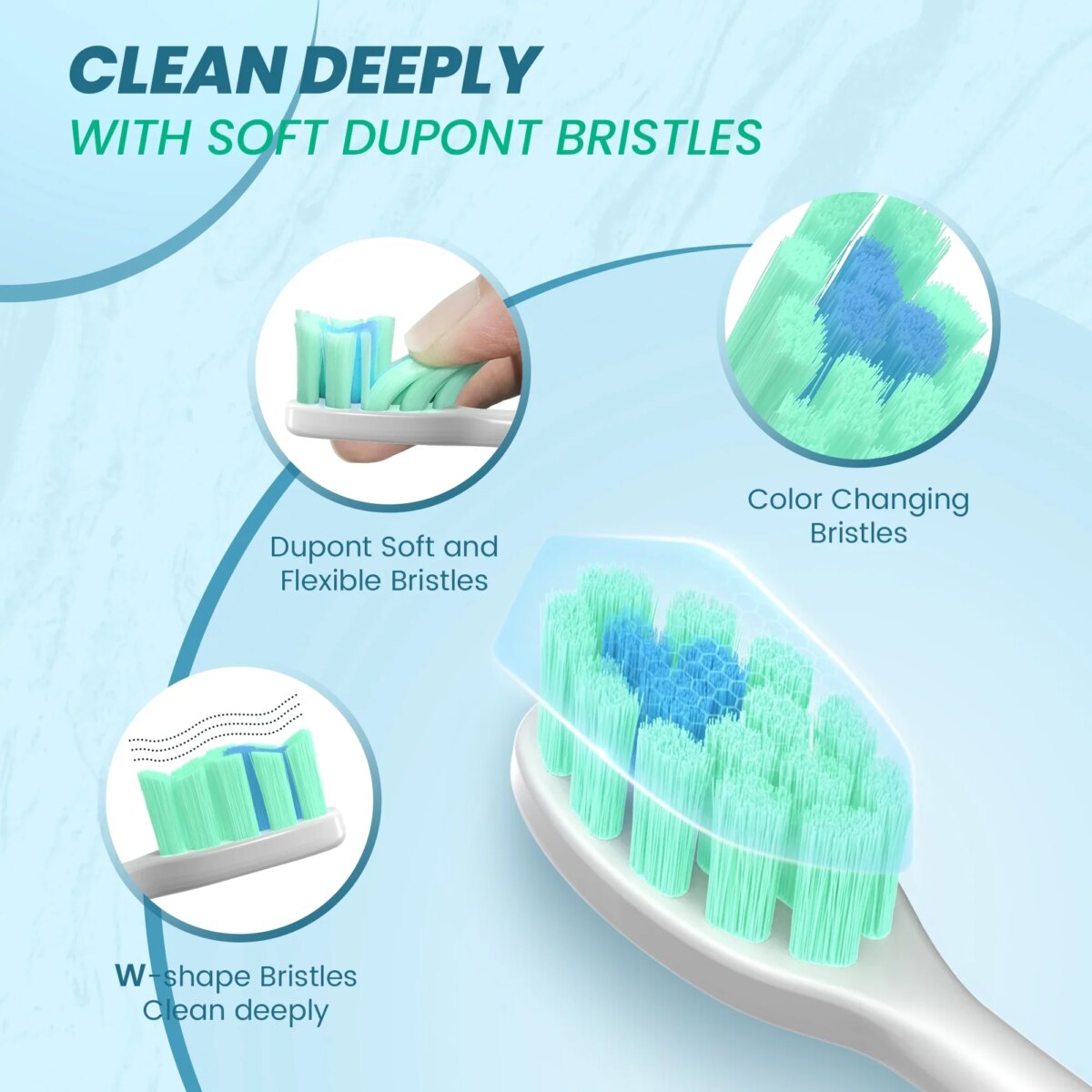 Sejoy Sonic Electric Toothbrush For Adults Tooth Deep Clean 10 Brush Heads Travel Case Built in Smart : 3 - 5 Days Free Delivery Only UKTimer Sonic Toothbrush - Image 4