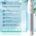 Sejoy Sonic Electric Toothbrush For Adults Tooth Deep Clean 10 Brush Heads Travel Case Built in Smart : 3 - 5 Days Free Delivery Only UKTimer Sonic Toothbrush - Image 2
