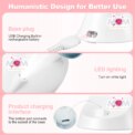 5-in-1 Women's Electric Shaver - Wet and Dry Removal of Face, Eyebrows, Legs and Armpits - Portable Bikini Trimmer, Rechargeable USB Charging, Stainless Steel Blade, Gentle and Effective Shaving, Pink Gift Box Includes, Bikini Hair Removal Agent: 3 - 5 Days Free Delivery Only UK - Image 5