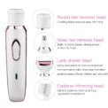 Women Electric Hair Removal Device Electric Epilator Wet And Dry with Nose Eyebrow Trimmer Razor Cleaning brush for Leg Arm: 3 - 5 Days Free Delivery Only UK - Image 2