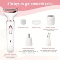 Women Electric Hair Removal Device Electric Epilator Wet And Dry with Nose Eyebrow Trimmer Razor Cleaning brush for Leg Arm: 3 - 5 Days Free Delivery Only UK