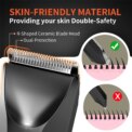MAXGROOM Man Body Hair Trimmer IPX7 Waterproof Pubic&Groin Hair Groomer Electric Ball Shaver with LED Light Rechargeable Trimmer: 3 - 5 Days Free Delivery Only UK - Image 5