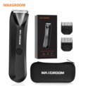 MAXGROOM Man Body Hair Trimmer IPX7 Waterproof Pubic&Groin Hair Groomer Electric Ball Shaver with LED Light Rechargeable Trimmer: 3 - 5 Days Free Delivery Only UK