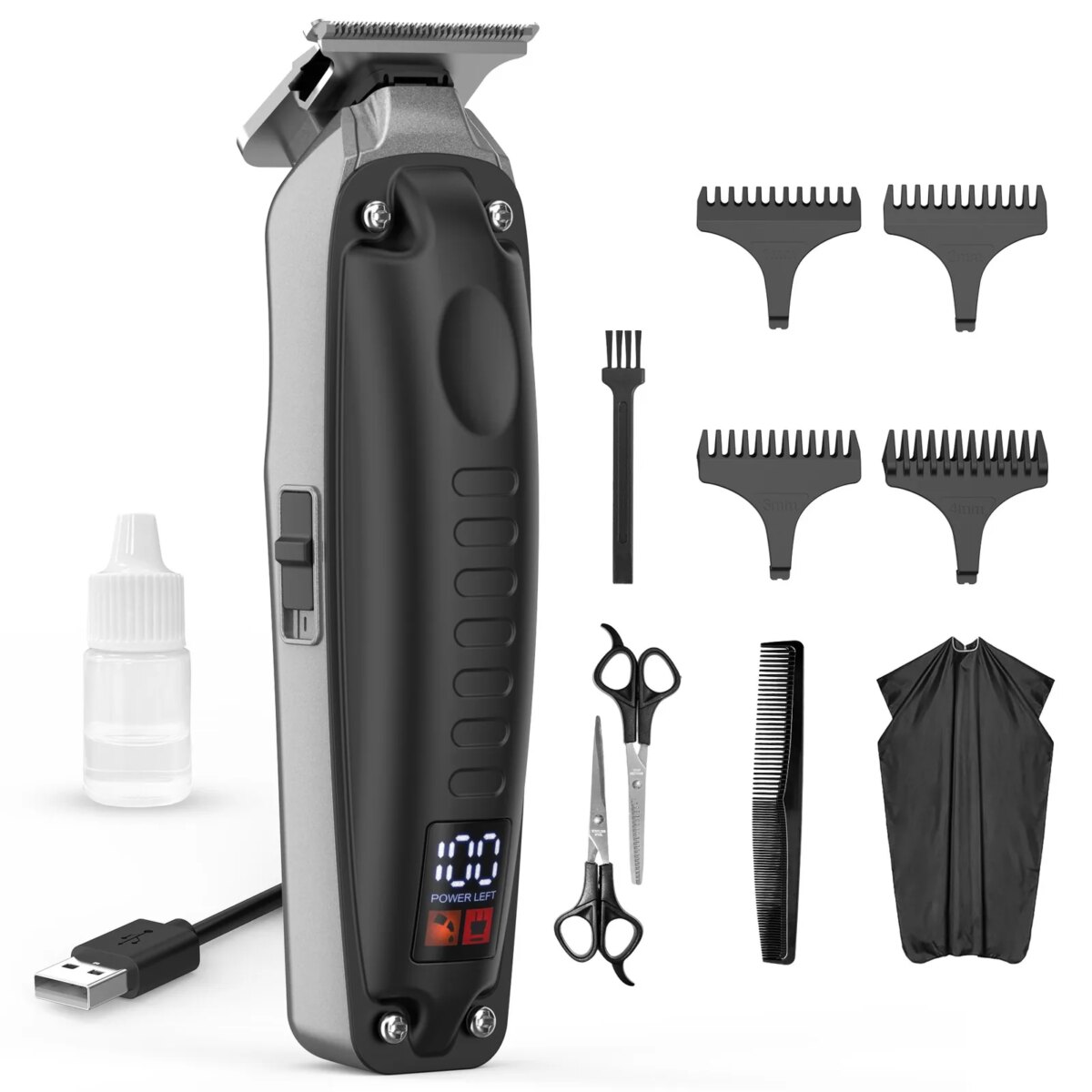 Sejoy Hair Clippers Men Kids Children Hair Trimmer Professional Cordless Barber Clippers Hair Cutting Kits with LED Display: 3 - 5 Days Free Delivery Only UK - Image 1