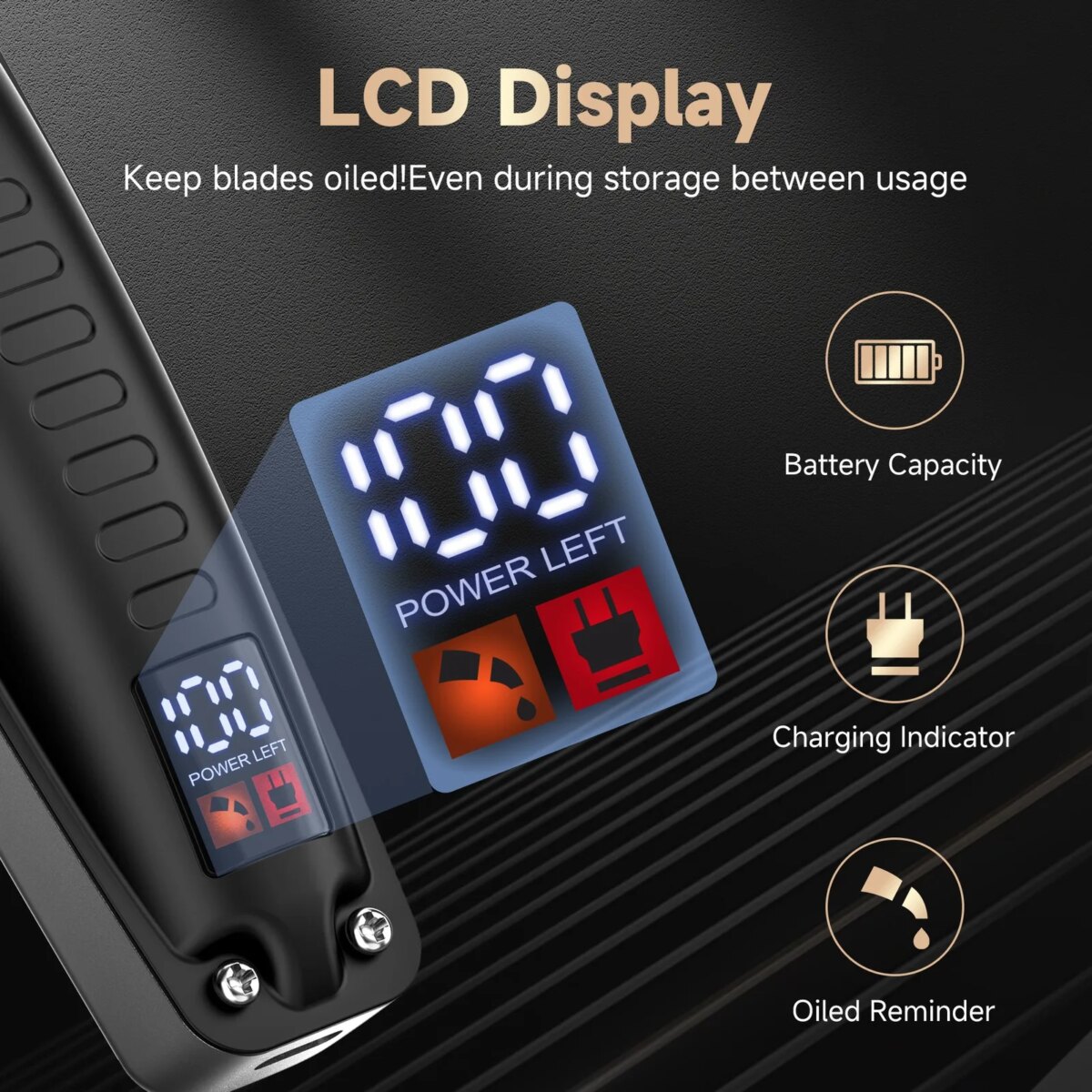 Sejoy Hair Clippers Men Kids Children Hair Trimmer Professional Cordless Barber Clippers Hair Cutting Kits with LED Display: 3 - 5 Days Free Delivery Only UK - Image 3