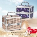 Makeup Case Portable Lock Alloy Unicorn Cosmetic Jewelry Nail Hair Accessories Storage Box with Mirror 2 Trays Make-up Suitcase: 3 - 5 Days Free Delivery Only UK