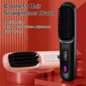Electric Hair Straightener Brush Portable Fast Heating USB Rechargeable Negative Lons Professional Fashion Straightening Comb: 3 - 5 Days Free Delivery Only UK - Image 5
