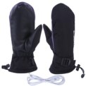 1 Pair Electric Heated Black Gloves Winter Cycling Motorcycle Moto Heating Gloves Warm Cold-Proof Rechargeable Thermal Skiing Mittens( NO POWER BANK INCLUDED): 3 - 5 Days Free Delivery Only UK - Image 2