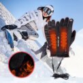 Heated Gloves Electric Thermal Heat Usb Black Gloves Winter Warm Touch Screen Skiing Hunting Fishing Waterproof Heated Rechargeable Gloves ( NO POWER BANK INCLUDED): 3 - 5 Days Free Delivery Only UK - Image 2