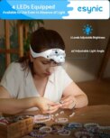 eSynic Headband Magnifier | 4 LED Lights | 1.2-4.5X Lens | Rechargeable | for Reading Crafts: 3 - 5 Days Free Delivery Only UK - Image 4