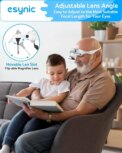 eSynic Headband Magnifier | 4 LED Lights | 1.2-4.5X Lens | Rechargeable | for Reading Crafts: 3 - 5 Days Free Delivery Only UK - Image 5