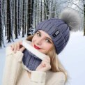 Womens Girls Thick Knit Hat Scarf and Touchscreen Gloves Set Knitted Winter Gift: 3 - 5 Days Free Delivery Only UK - Image 6