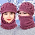 Womens Winter Plush Velvet Hats Thick Windproof Hooded One Size Scarf Hat Neck Warmer: 3 - 5 Days Free Delivery Only UK - Image 5