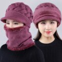 Womens Winter Plush Velvet Hats Thick Windproof Hooded One Size Scarf Hat Neck Warmer: 3 - 5 Days Free Delivery Only UK - Image 4