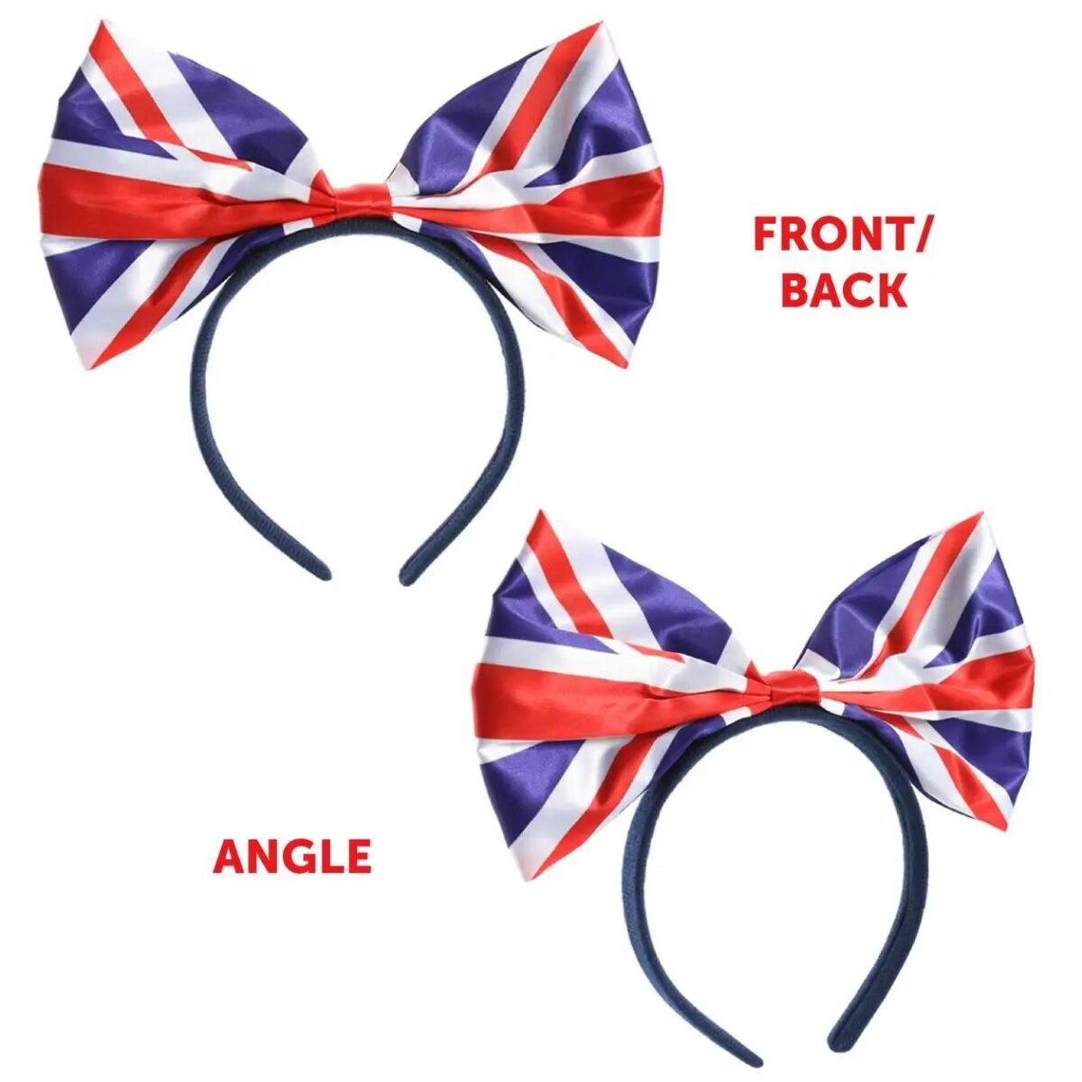 Union Jack Bow Headband – Classic 40s-Inspired Hair Accessory in Multipacks for VE Day & British-Themed Celebrations: 3 - 5 Days Free Delivery Only UK - Image 5