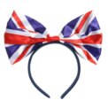 Union Jack Bow Headband – Classic 40s-Inspired Hair Accessory in Multipacks for VE Day & British-Themed Celebrations: 3 - 5 Days Free Delivery Only UK