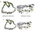 Spring Bohemian Girls Bridal Pearl Hair Headdress Flower Wreath Bride Garland Head Hoop Headbands Hair Jewellery Children Gifts: 3 - 5 Days Free Delivery Only UK - Image 6