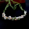 Spring Bohemian Girls Bridal Pearl Hair Headdress Flower Wreath Bride Garland Head Hoop Headbands Hair Jewellery Children Gifts: 3 - 5 Days Free Delivery Only UK