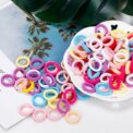 100x Small Baby Girl Kids Mini Hair Elastics Bobbles Soft Bands Snag Free Colours: 3 - 5 Days Free Delivery Only UK - Image 2