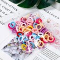 100x Small Baby Girl Kids Mini Hair Elastics Bobbles Soft Bands Snag Free Colours: 3 - 5 Days Free Delivery Only UK - Image 3