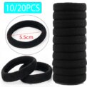 10PCS THICK STRONG women girls School Endless Hair Elastics Bobbles Bands: 3 - 5 Days Free Delivery Only UK