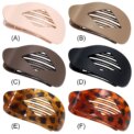 Oval Flat Hair Clips for Women New Fashion Leopard Matte Curved Flat Styling Barrettes Hair Accessories Women Girls Unique Gifts: 3 - 5 Days Free Delivery Only UK - Image 3