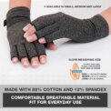 Arthritis Compression Gloves For Rheumatoid Osteoarthritis Raynaud's Pain Relief: 3 - 5 Days Free Delivery Only UK - Image 3