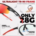VICTGOAL Photochromic Cycling Sunglasses for Men Women Sports UV400 Protection Bicycle Eyewear MTB Mountain Road Bike Eyeglass: 3 - 5 Days Free Delivery Only UK - Image 6