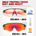 VICTGOAL Photochromic Cycling Sunglasses for Men Women Sports UV400 Protection Bicycle Eyewear MTB Mountain Road Bike Eyeglass: 3 - 5 Days Free Delivery Only UK - Image 5